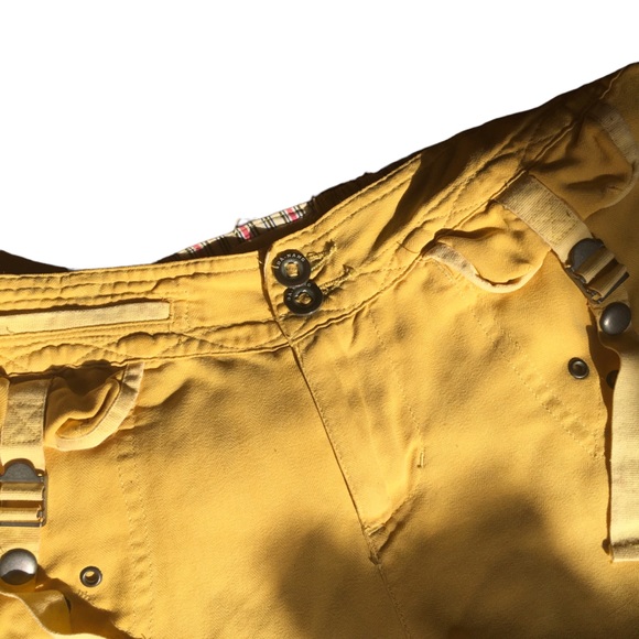 Sunny Yellow DaNang Cut Off Cargo Shorts - Picture 5 of 9